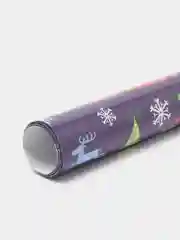 Индиго упаковочная новогодняя бумага, 50 х 70 см