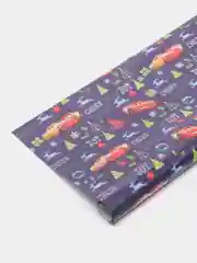 Индиго упаковочная новогодняя бумага, 50 х 70 см