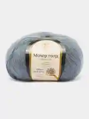 Синий меланж пряжа Камтекс "Мохер Голд", 60% мохер, 20% акрил, 20% хлопок, 250 м