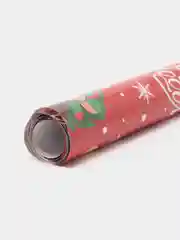 Тёмно-розовый упаковочная новогодняя бумага, 50 х 70 см