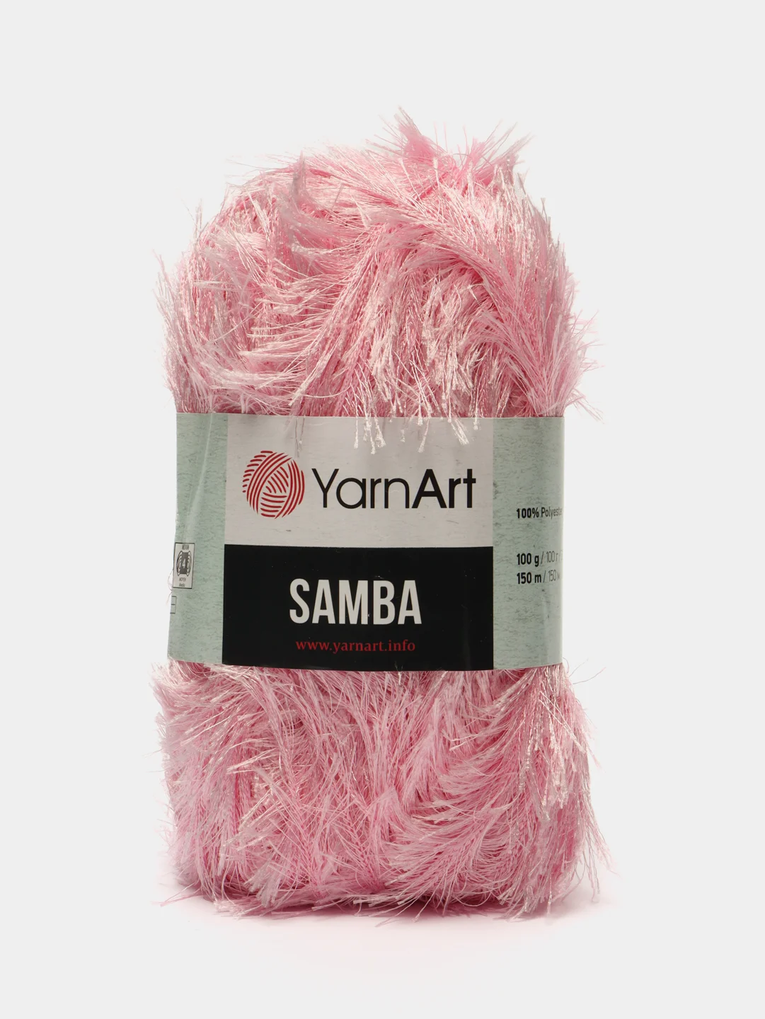 Розовый пряжа Травка Ярн Арт Samba YarnArt, 100г ,150м, полиэстер