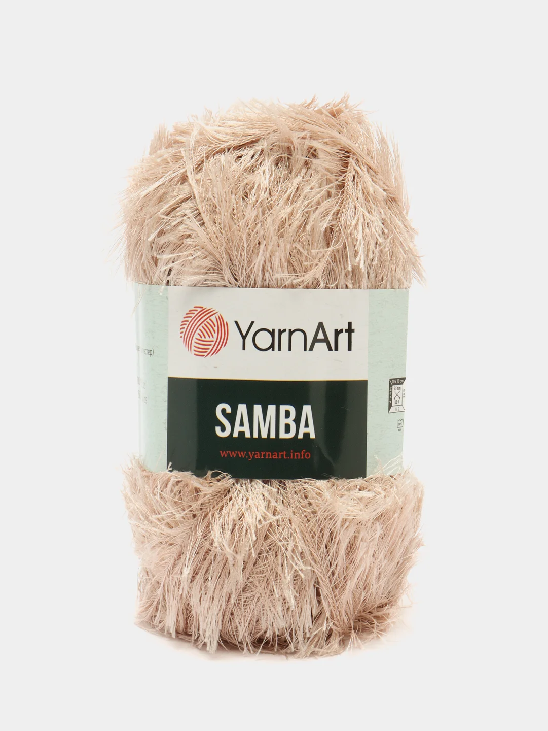 Бежевый пряжа Травка Ярн Арт Samba YarnArt, 100г ,150м, полиэстер
