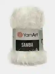 Белый пряжа Травка Ярн Арт Samba YarnArt, 100г ,150м, полиэстер