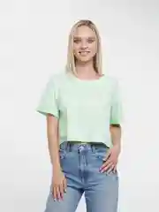 Мятный футболка женская