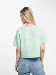 Мятный футболка женская