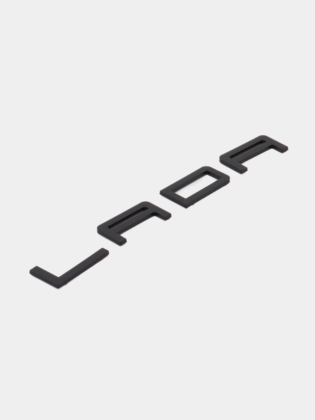 Черный эмблема надпись Lada в стиле "Порше"