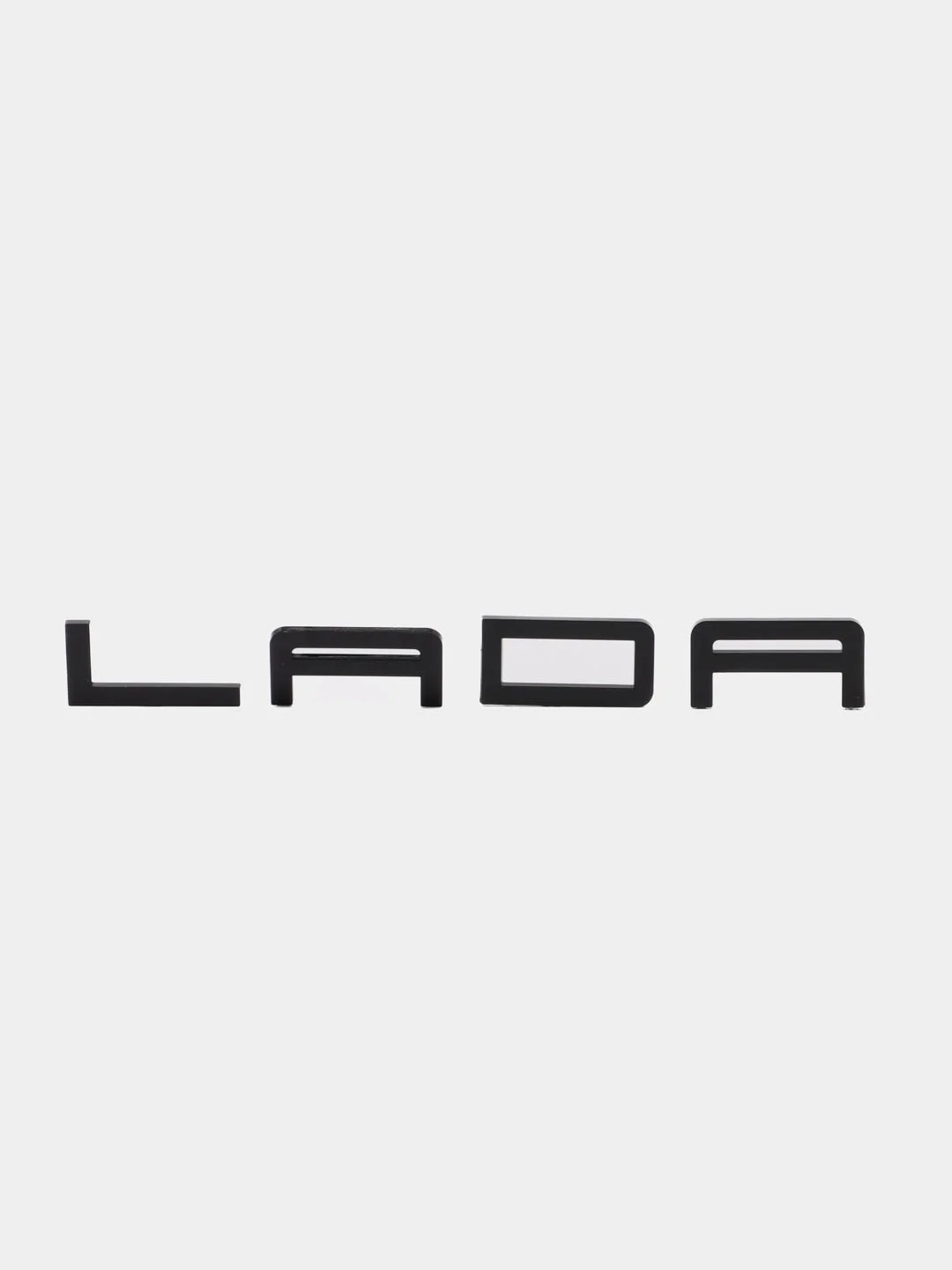 Черный эмблема надпись Lada в стиле "Порше"