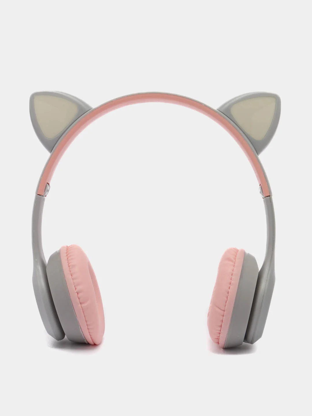 Серый беспроводные наушники Bluetooth, c кошачьими светящимися ушками Cat