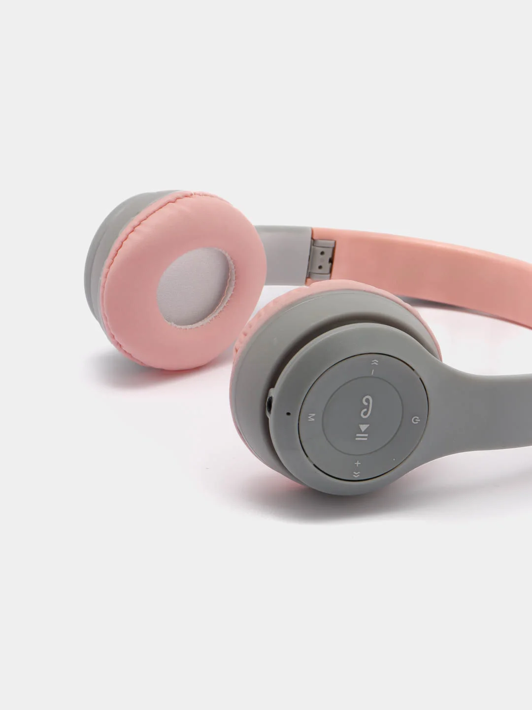 Серый беспроводные наушники Bluetooth, c кошачьими светящимися ушками Cat