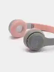 Серый беспроводные наушники Bluetooth, c кошачьими светящимися ушками Cat