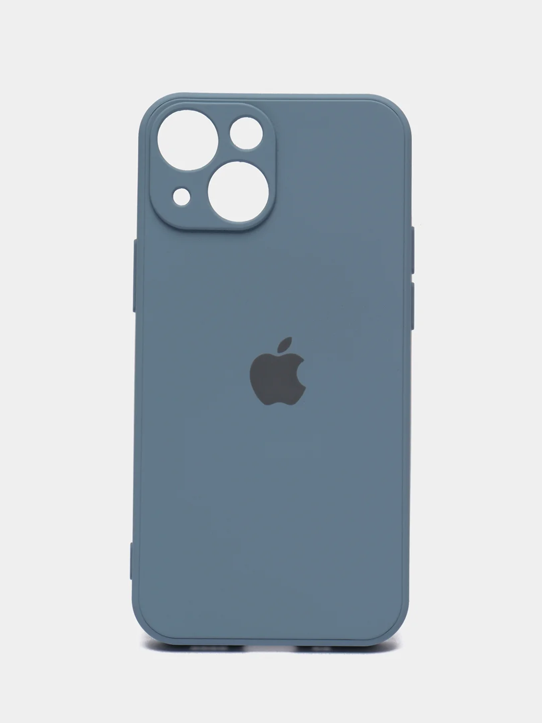Светло-синий чехол на iPhone 11, 13, 12, XR, Pro, Max, Mini, бархатный
