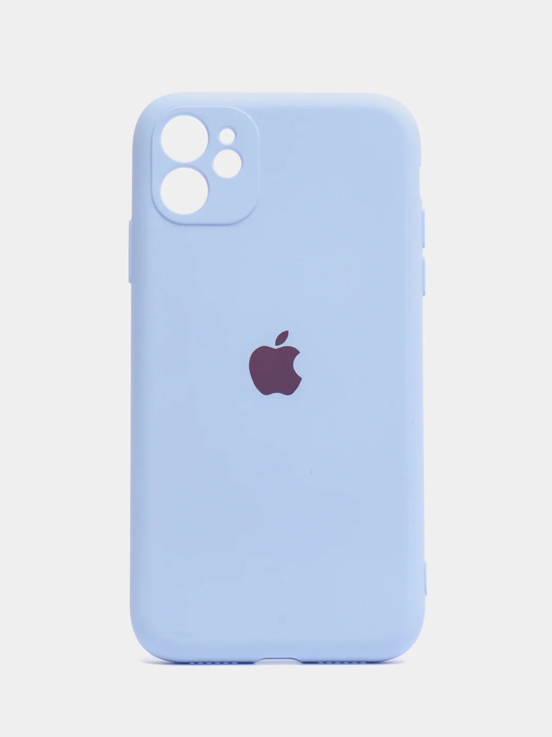 Небесно-голубой чехол на iPhone 11, 13, 12, XR, Pro, Max, Mini, бархатный