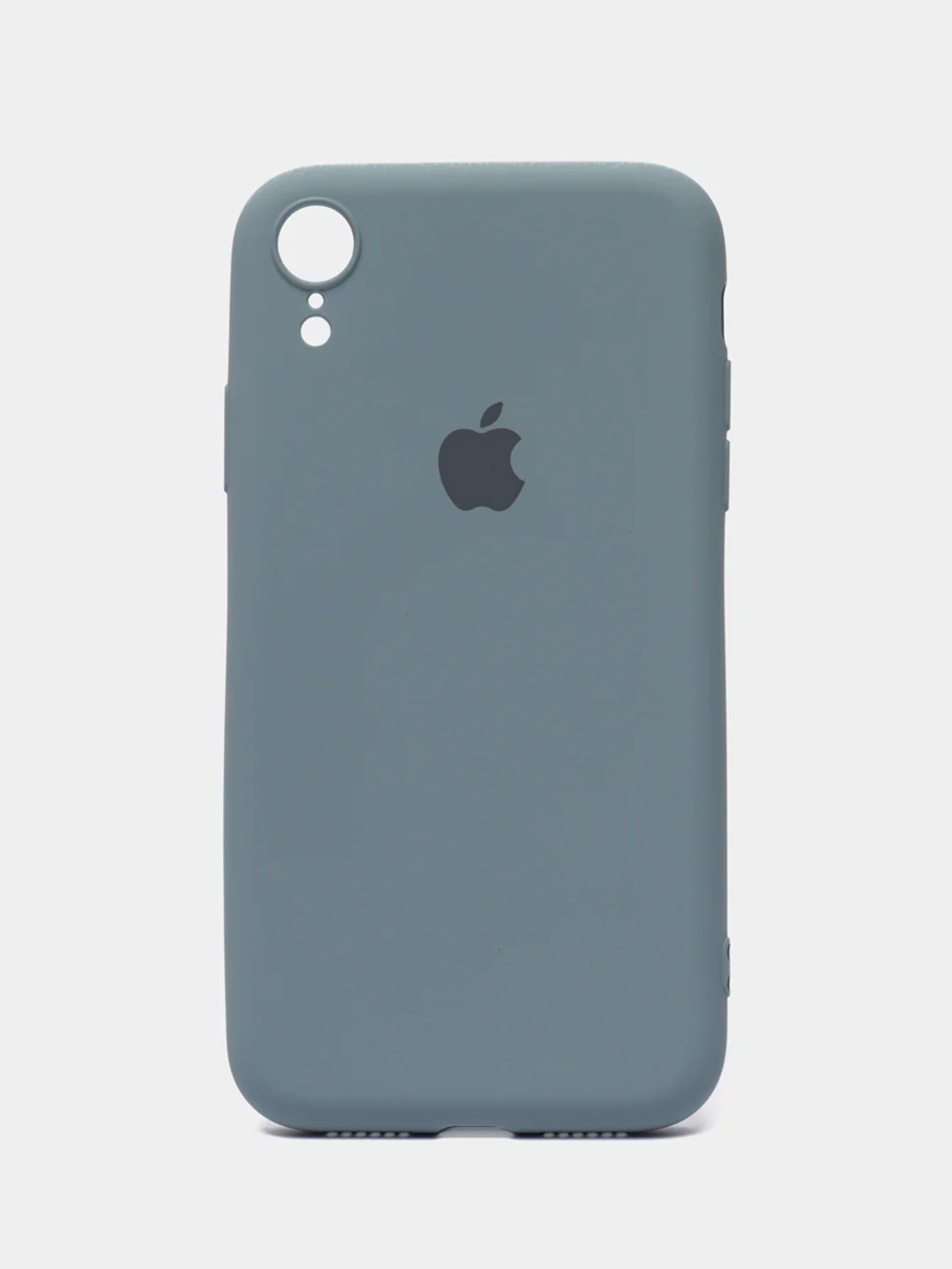 Серый меланж чехол на iPhone 11, 13, 12, XR, Pro, Max, Mini, бархатный