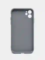 Серый меланж чехол на iPhone 11, 13, 12, XR, Pro, Max, Mini, бархатный