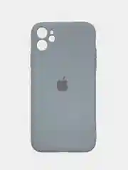 Серый меланж чехол на iPhone 11, 13, 12, XR, Pro, Max, Mini, бархатный