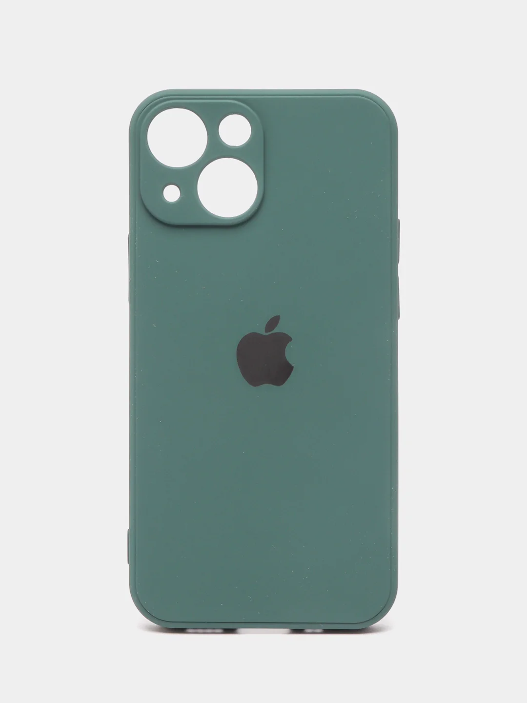 Зеленый чехол на iPhone 11, 13, 12, XR, Pro, Max, Mini, бархатный