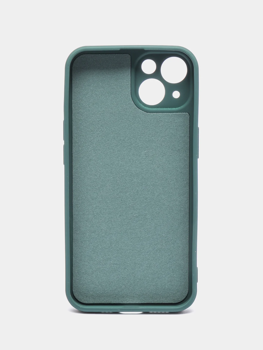 Зеленый чехол на iPhone 11, 13, 12, XR, Pro, Max, Mini, бархатный