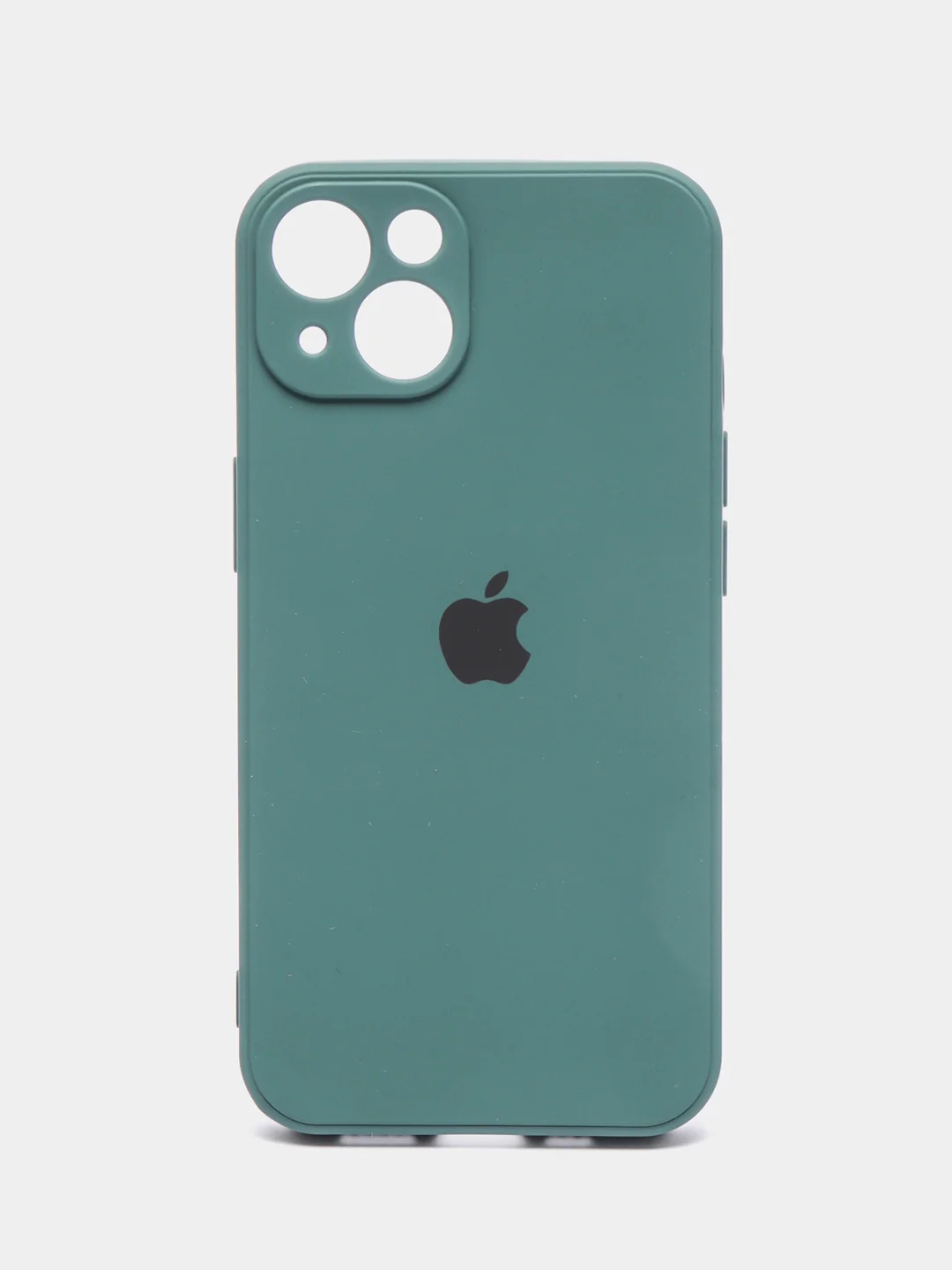 Зеленый чехол на iPhone 11, 13, 12, XR, Pro, Max, Mini, бархатный