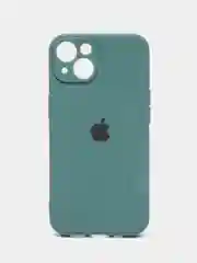 Зеленый чехол на iPhone 11, 13, 12, XR, Pro, Max, Mini, бархатный