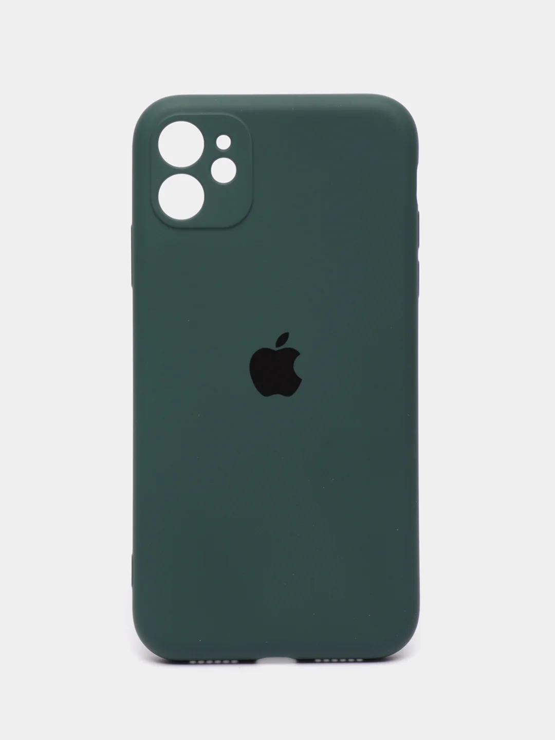 Зеленый чехол на iPhone 11, 13, 12, XR, Pro, Max, Mini, бархатный