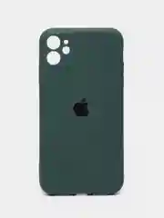 Зеленый чехол на iPhone 11, 13, 12, XR, Pro, Max, Mini, бархатный