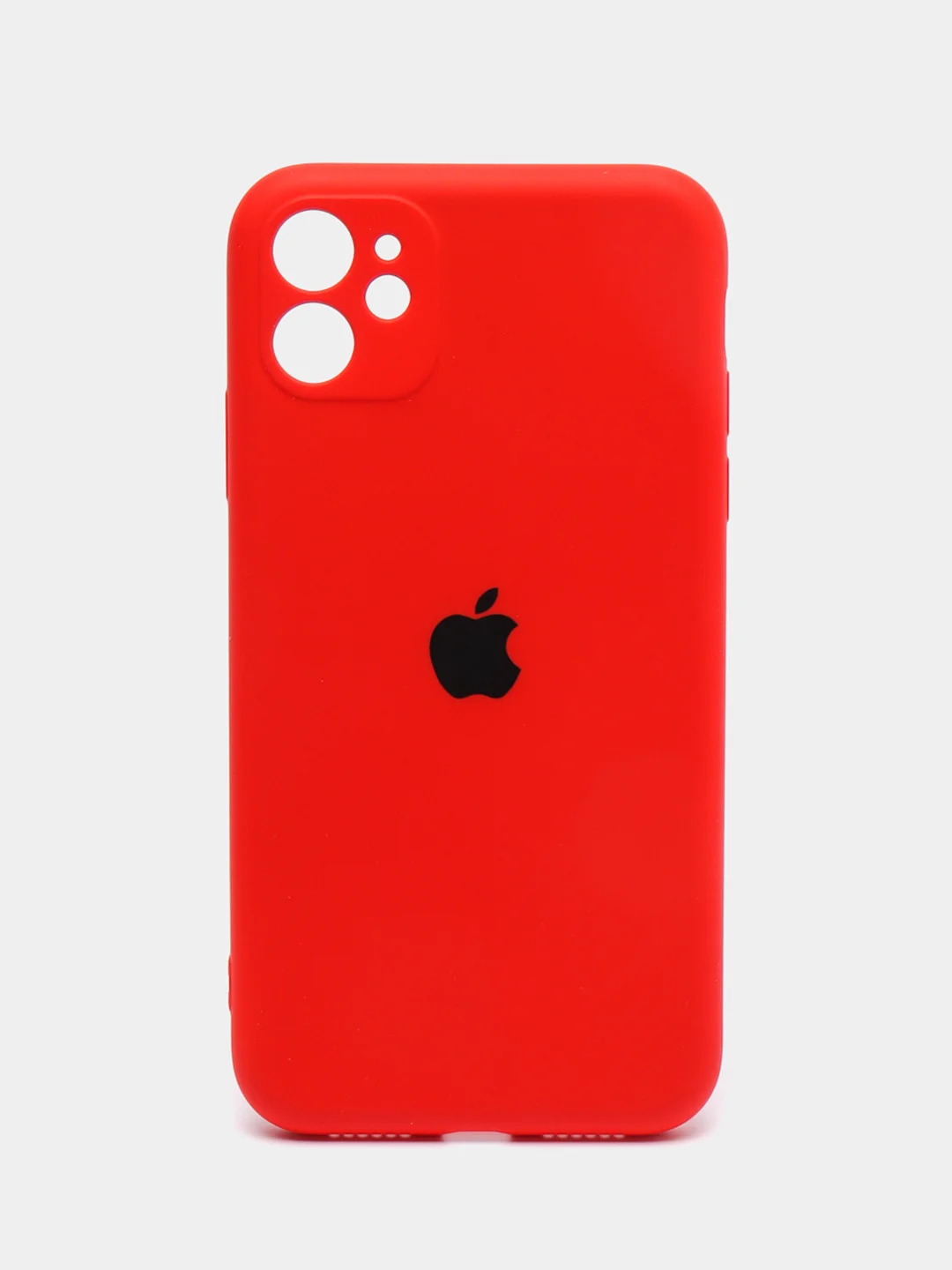 Красный чехол на iPhone 11, 13, 12, XR, Pro, Max, Mini, бархатный