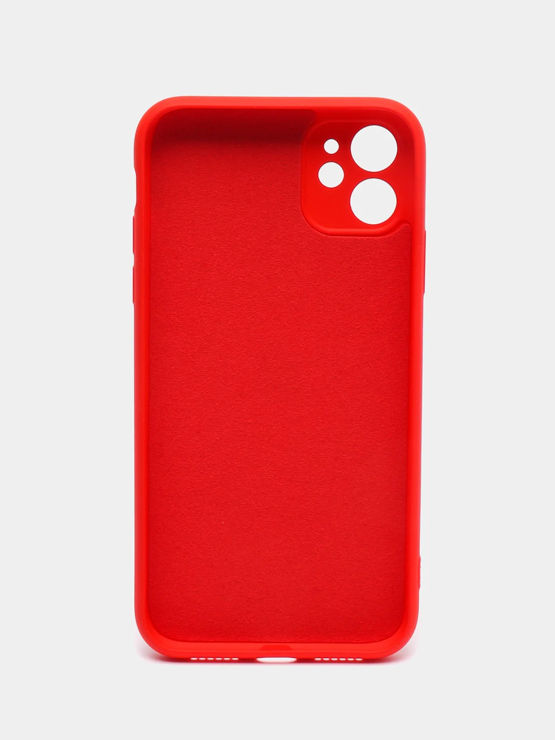 Красный чехол на iPhone 11, 13, 12, XR, Pro, Max, Mini, бархатный