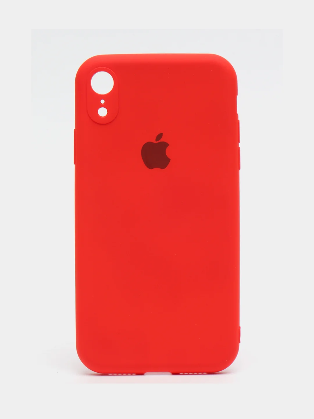 Красный чехол на iPhone 11, 13, 12, XR, Pro, Max, Mini, бархатный