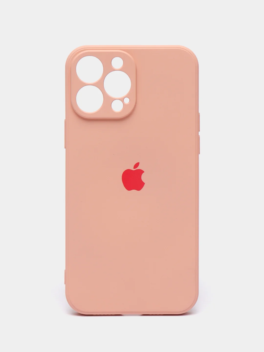 Коралловый меланж чехол на iPhone 11, 13, 12, XR, Pro, Max, Mini, бархатный