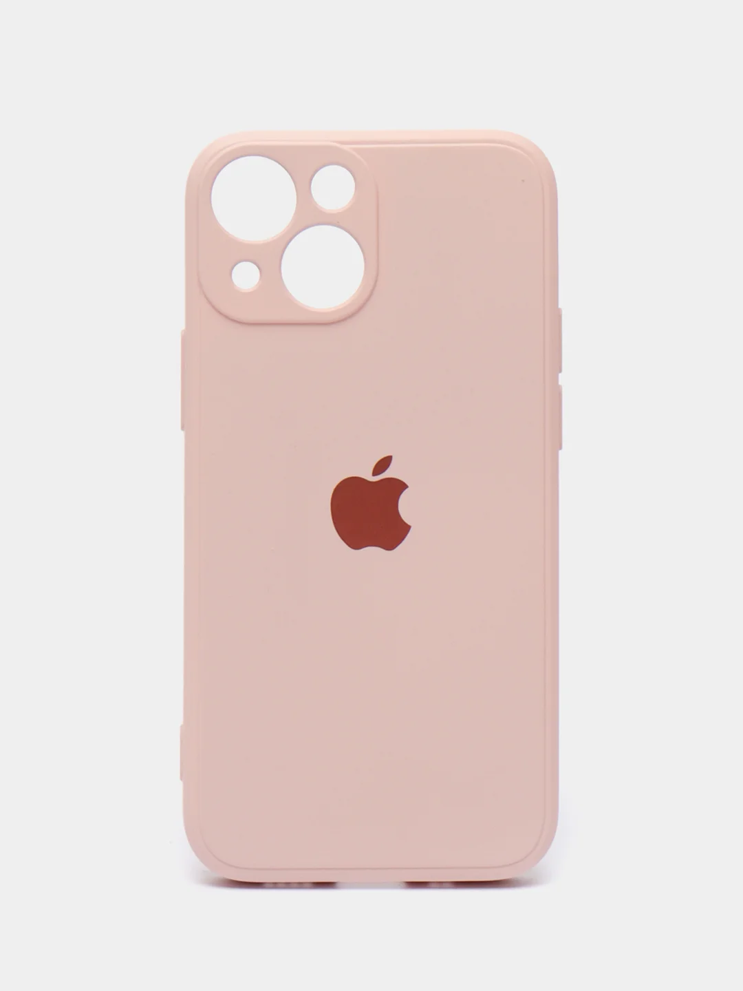 Коралловый меланж чехол на iPhone 11, 13, 12, XR, Pro, Max, Mini, бархатный