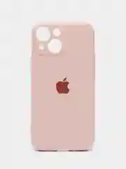 Коралловый меланж чехол на iPhone 11, 13, 12, XR, Pro, Max, Mini, бархатный