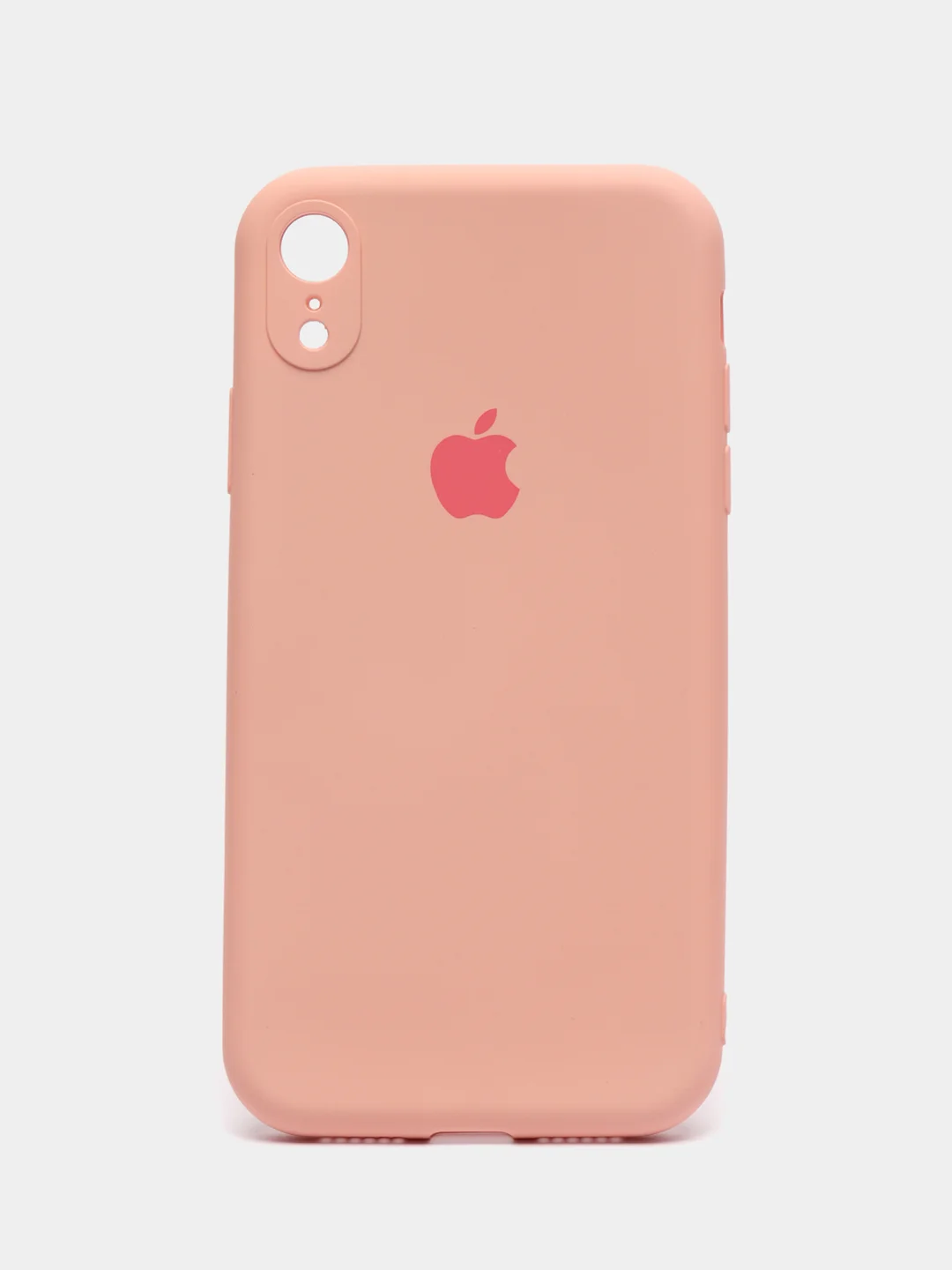 Коралловый меланж чехол на iPhone 11, 13, 12, XR, Pro, Max, Mini, бархатный
