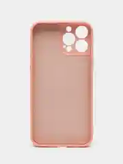 Коралловый меланж чехол на iPhone 11, 13, 12, XR, Pro, Max, Mini, бархатный