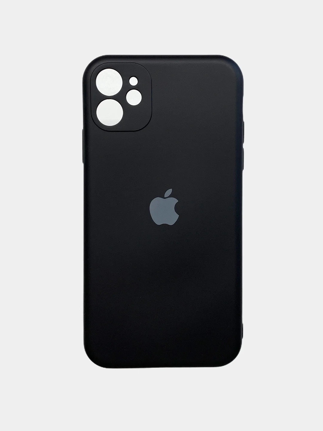 Черный чехол на iPhone 11, 13, 12, XR, Pro, Max, Mini, бархатный