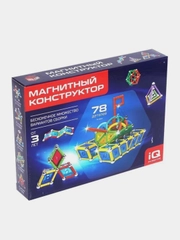 Конструктор магнитный "Необычные фигуры", 78 деталей
