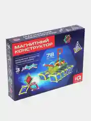 Конструктор магнитный "Необычные фигуры", 78 деталей
