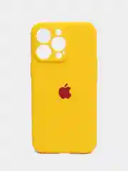 Желтый чехол на iPhone 11, 13, 12, XR, Pro, Max, Mini, бархатный