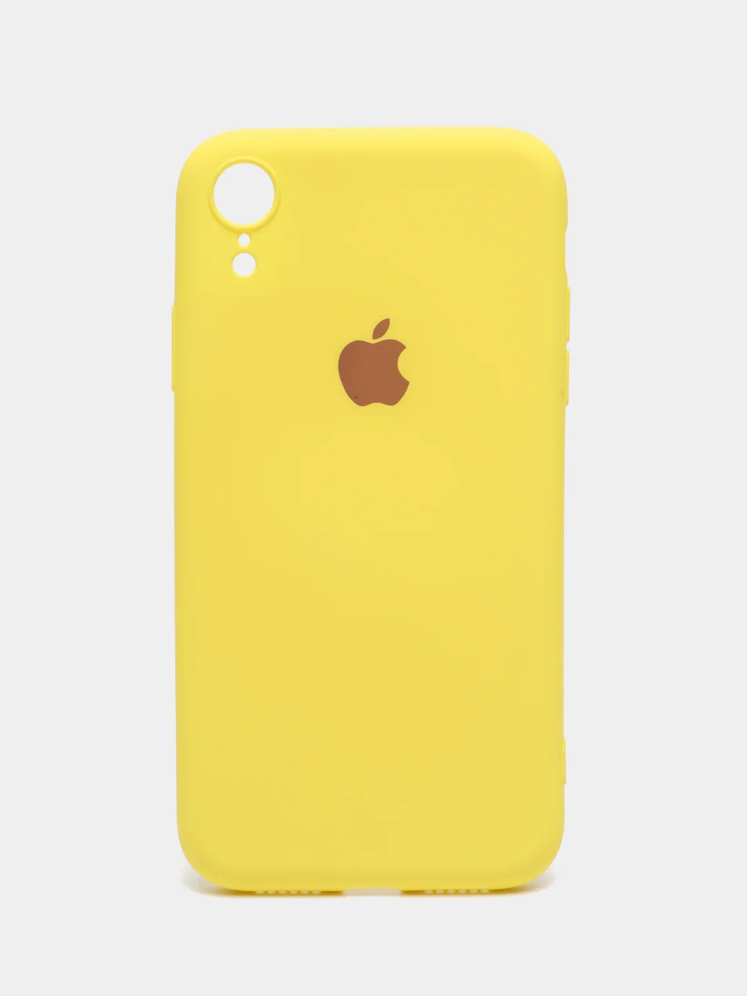Желтый чехол на iPhone 11, 13, 12, XR, Pro, Max, Mini, бархатный
