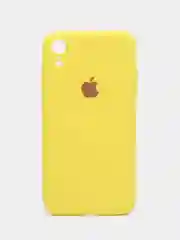 Желтый чехол на iPhone 11, 13, 12, XR, Pro, Max, Mini, бархатный