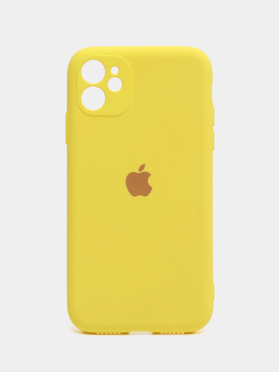 Желтый чехол на iPhone 11, 13, 12, XR, Pro, Max, Mini, бархатный