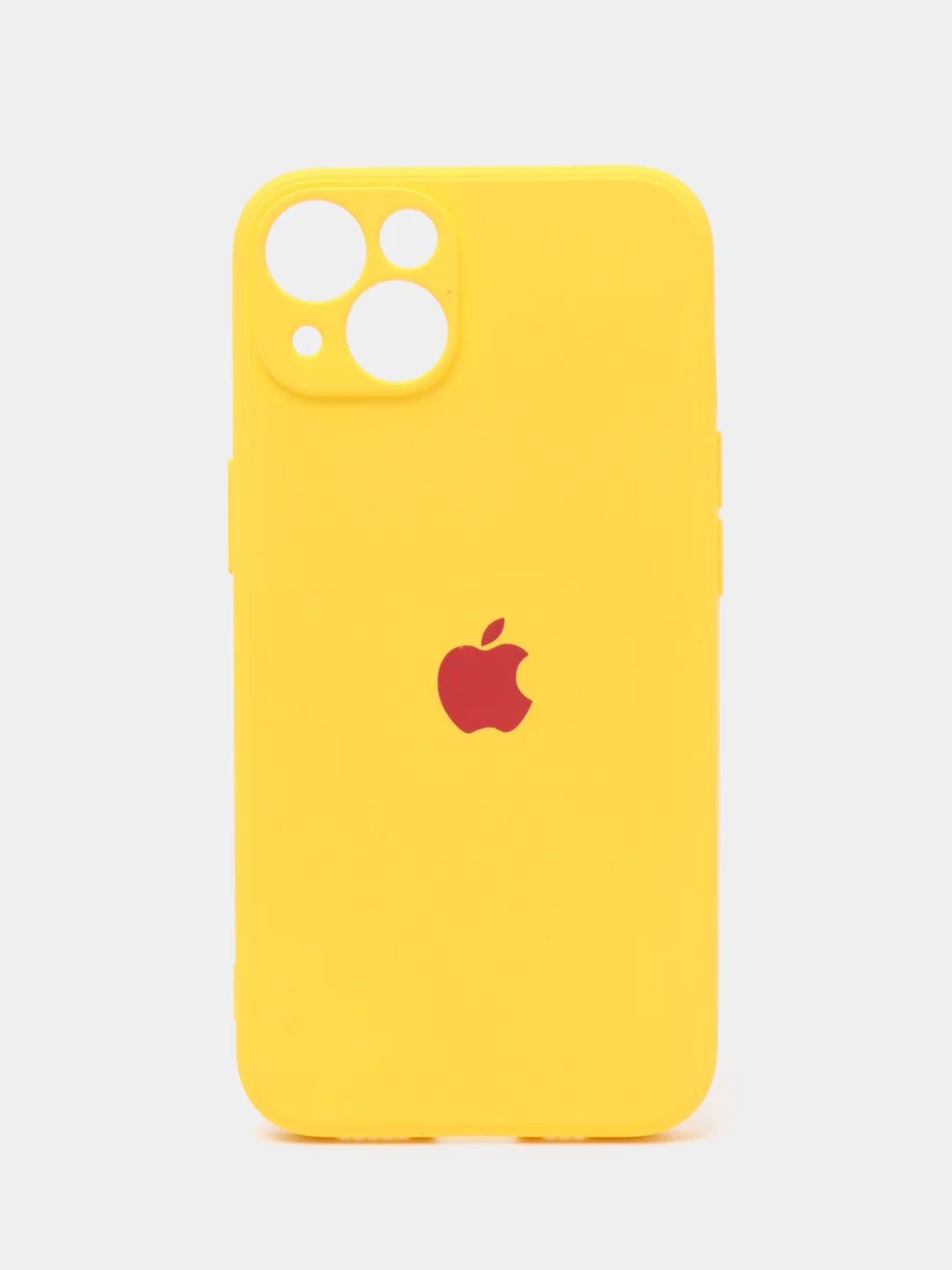 Желтый чехол на iPhone 11, 13, 12, XR, Pro, Max, Mini, бархатный