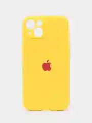Желтый чехол на iPhone 11, 13, 12, XR, Pro, Max, Mini, бархатный