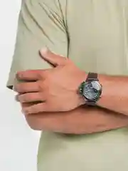 Коричневый мужские часы Amst