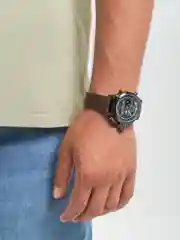 Коричневый мужские часы Amst