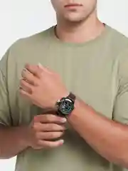 Коричневый мужские часы Amst
