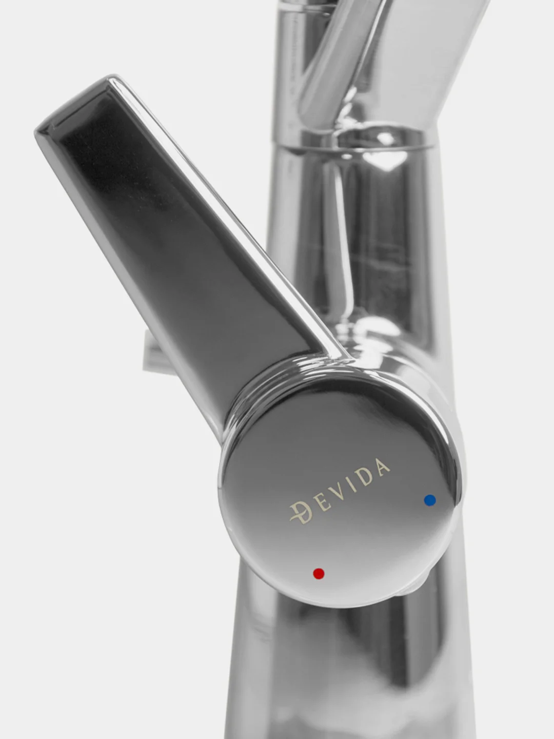 Смеситель Devida DVS1509-18N, для питьевой воды, с черным гибким изливом, на гайке