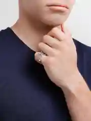 Угольный кольцо "Коготь", мужской перстень