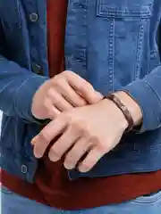 Серый браслеты комбинированные, многослойные