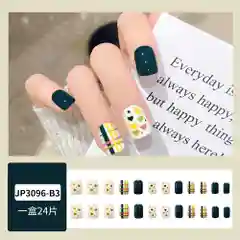 Золотой накладные ногти