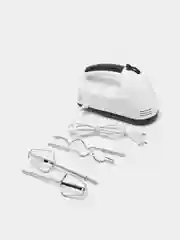 Миксер LuazON LMR-02, ручной, 180 Вт, 7 скоростей, 2 насадки, бело-чёрный